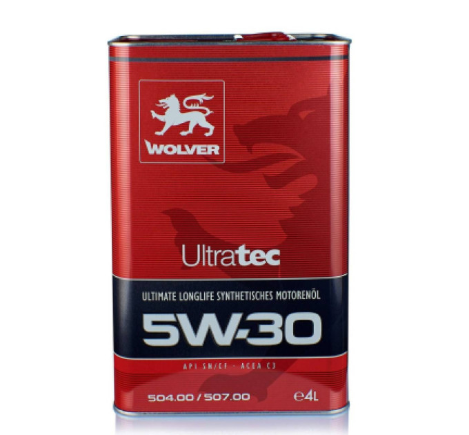 Wolver Моторна олива Wolver Ultratec 5W-30, 504/507. C3 API SN/CF 4л (4260360940934)