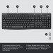 Logitech Комплект Logitech MK295 Silent UA Graphite (920-009800)