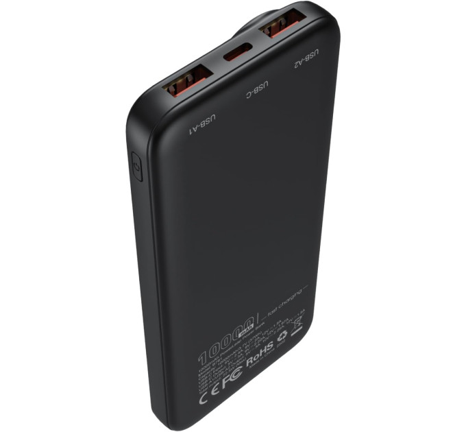 Choetech Батарея універсальна Choetech 10000mAh, 22.5W, PD, QC/3.0, Black (M15-B791-ACBK-NG)