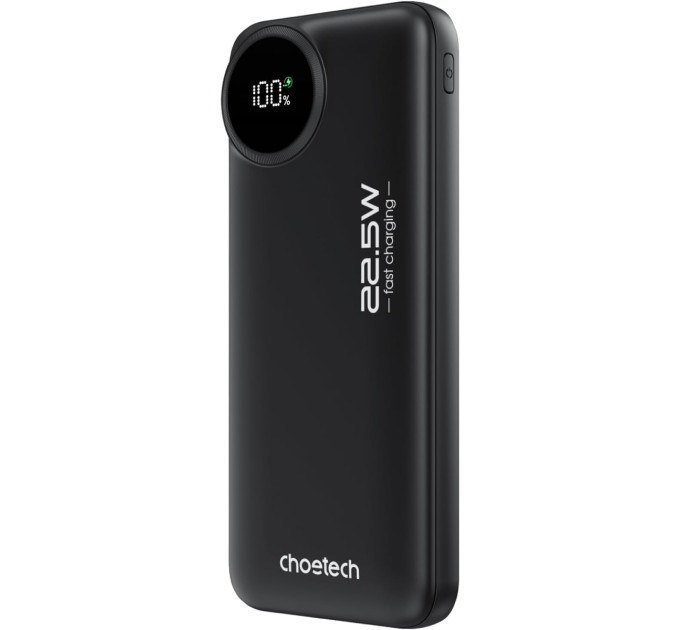 Choetech Батарея універсальна Choetech 10000mAh, 22.5W, PD, QC/3.0, Black (M15-B791-ACBK-NG)