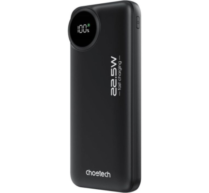 Choetech Батарея універсальна Choetech 10000mAh, 22.5W, PD, QC/3.0, Black (M15-B791-ACBK-NG)