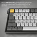 Ajazz Клавіатура Ajazz AF82 Wireless/Bluetooth/USB UA Black/Gray/Yellow (AF82-BGY)