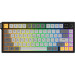 Ajazz Клавіатура Ajazz AF82 Wireless/Bluetooth/USB UA Black/Gray/Yellow (AF82-BGY)