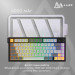 Ajazz Клавіатура Ajazz AF82 Wireless/Bluetooth/USB UA Black/Gray/Yellow (AF82-BGY)