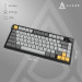 Ajazz Клавіатура Ajazz AF82 Wireless/Bluetooth/USB UA Black/Gray/Yellow (AF82-BGY)