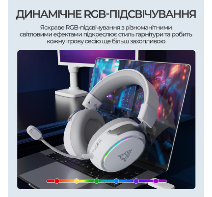 Ajazz Навушники Ajazz AHM10 Max White (AHM10-MAX-W)