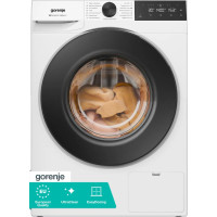 Пральна машина Gorenje фронтальна, 8кг, 1400, A++, 46см, дисплей, пара, Wi-Fi, білий