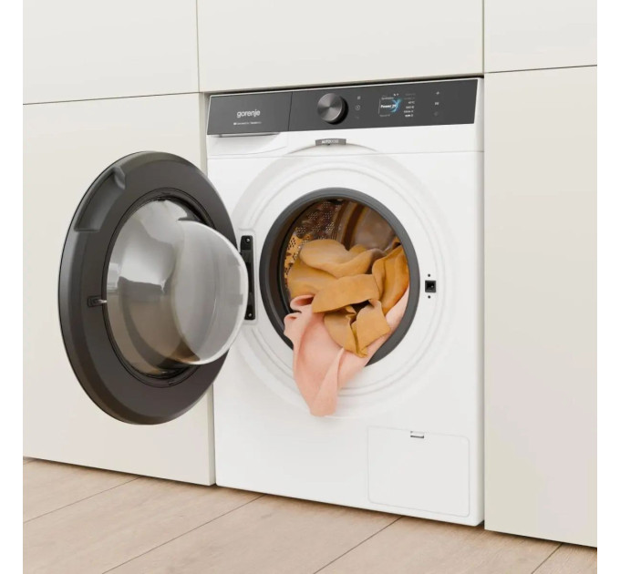 Пральна машина Gorenje фронтальна, 10кг, 1400, A+++, 60см, дисплей, пара, Wi-Fi, інвертор, білий
