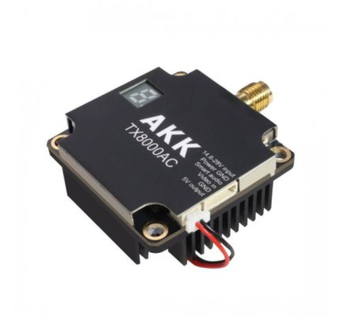 AKK Відеопередавач (VTX) AKK Ultra Long Range 8W 4.9G-6G 96CH (TX8000AC)