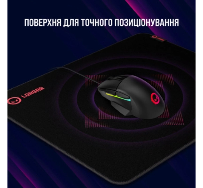 Lorgar Килимок для мишки Lorgar Main 323 Black/Red (LRG-GMP323)