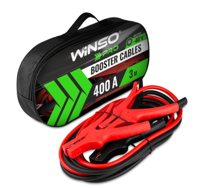 WINSO Дроти для запуску для автомобіля WINSO PRO сила стуму 400A, довжина 3.0м (138140)