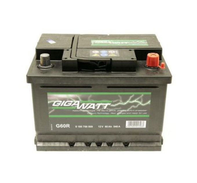 GigaWatt Акумулятор автомобільний GigaWatt 60А (0185756009)