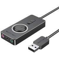 Звукова плата Vention Audio USB 3х3,5mm jack 0.15m Volume Control (CDRBB)