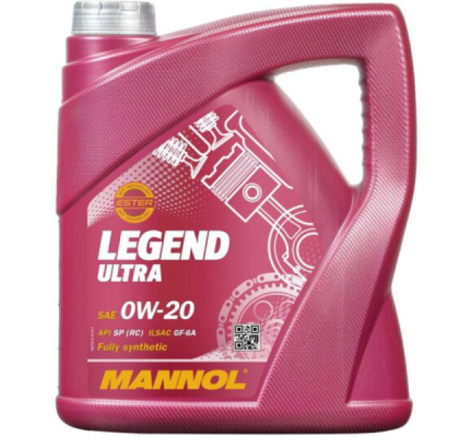 Mannol Моторна олива Mannol LEGEND ULTRA 4л 0W-20 (MN7918-4)