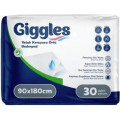 Giggles Пелюшки для малюків Giggles 90х180 см 30 шт (8680131206308)