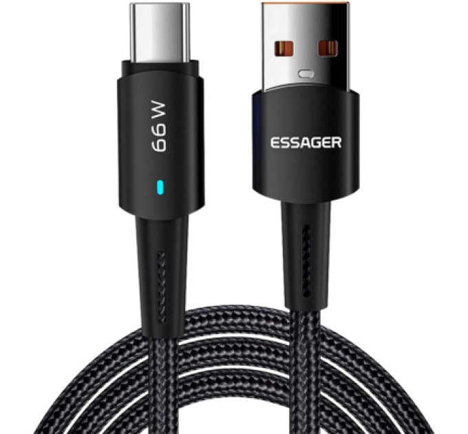 Essager Дата кабель USB 2.0 AM to USB-C 0.5m 6A Essager (EXCT-CGB01)