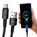 Essager Дата кабель USB 2.0 AM to USB-C 0.5m 6A Essager (EXCT-CGB01)