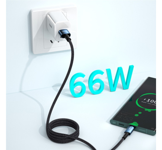 Essager Дата кабель USB 2.0 AM to USB-C 0.5m 6A Essager (EXCT-CGB01)