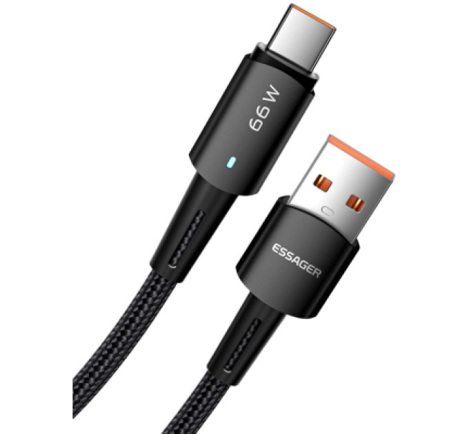 Essager Дата кабель USB 2.0 AM to USB-C 0.5m 6A Essager (EXCT-CGB01)