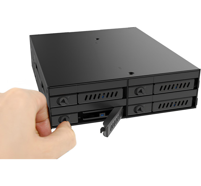 Chieftec Бекплейн Chieftec 1x5.25"/4x2.5" Hot-Swap Metal (CMR-425)