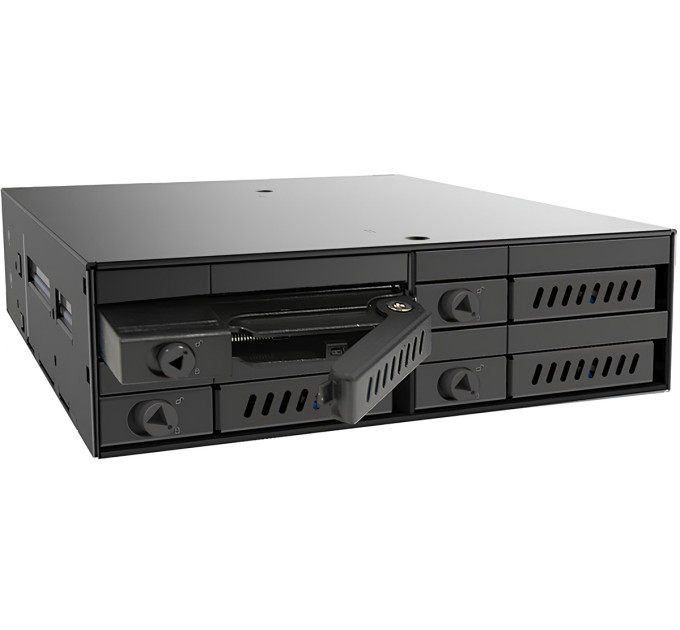 Chieftec Бекплейн Chieftec 1x5.25"/4x2.5" Hot-Swap Metal (CMR-425)