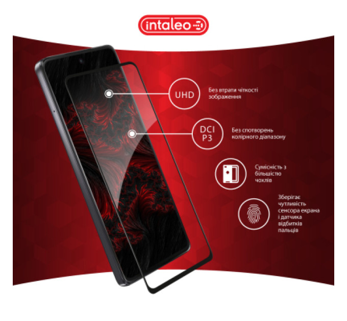 Intaleo Скло захисне Intaleo Full Glue Moto G75 Black (1283126607400)