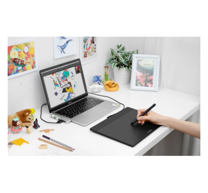 XP-Pen Графічний планшет XP-Pen Deco Fun Black (Deco Fun L_BK)