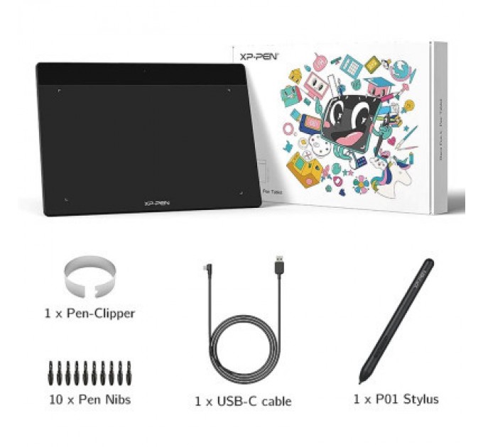 XP-Pen Графічний планшет XP-Pen Deco Fun Black (Deco Fun L_BK)