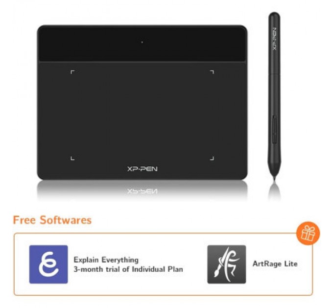 XP-Pen Графічний планшет XP-Pen Deco Fun Black (Deco Fun XS_BK)