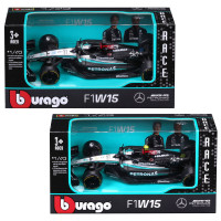 Масштабна модель автомобіля Bburago Автомодель - Mercedes-AMG F1 W15 Performance (2024), 1:43 (18-38208)