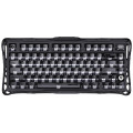 Клавіатура механічна GravaStar Mercury K1 80keys, GravaStar x Kailh Cheery Pink, EN, BT/WL/USB, Stealth Black