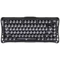 Клавіатура механічна GravaStar Mercury K1 80keys, GravaStar x Kailh Cheery Pink, EN, BT/WL/USB, Stealth Black Клавіатура механічна GravaStar Mercury K1 80keys, GravaStar x Kailh Cheery Pink, EN, BT/WL/USB, Stealth Black