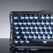 Клавіатура механічна GravaStar Mercury K1 80keys, GravaStar x Kailh Cheery Pink, EN, BT/WL/USB, Stealth Black
