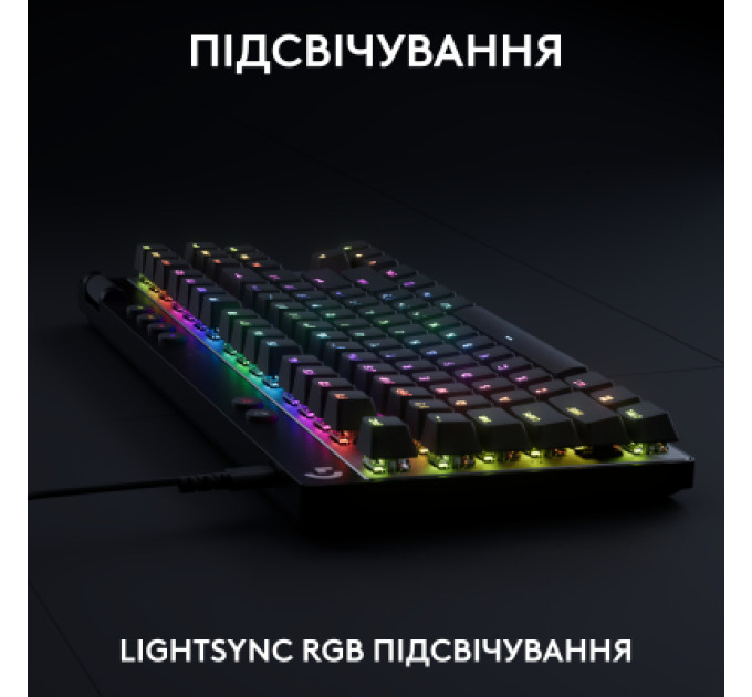 Logitech Клавіатура Logitech G PRO X TKL Rapid Linear USB UA Black (920-013233)