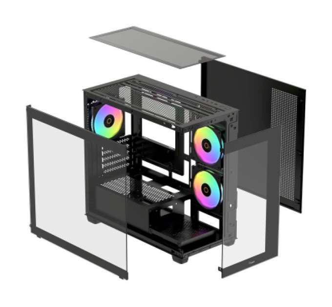 OCYPUS Корпус OCYPUS GAMMA C52 BK ARGB (GAMMA-C52-BKD300XX-GL)