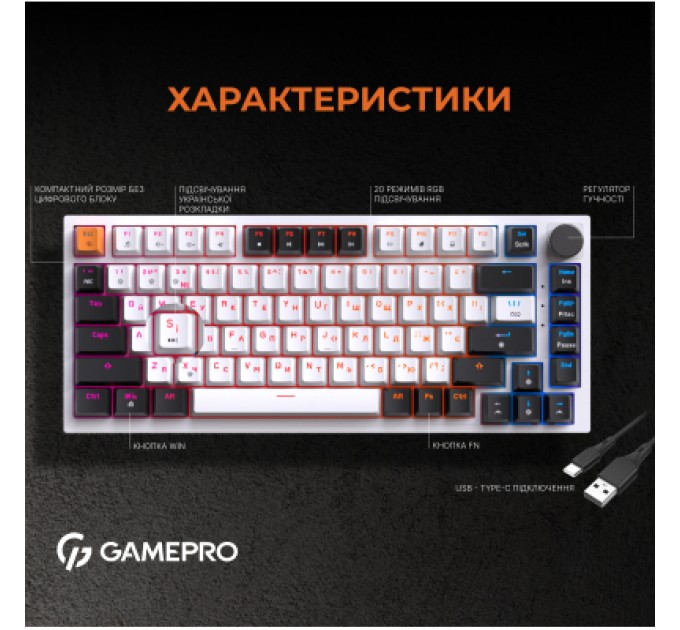 Pixus Навушники Pixus Storm Silver-Black (4897058531329)