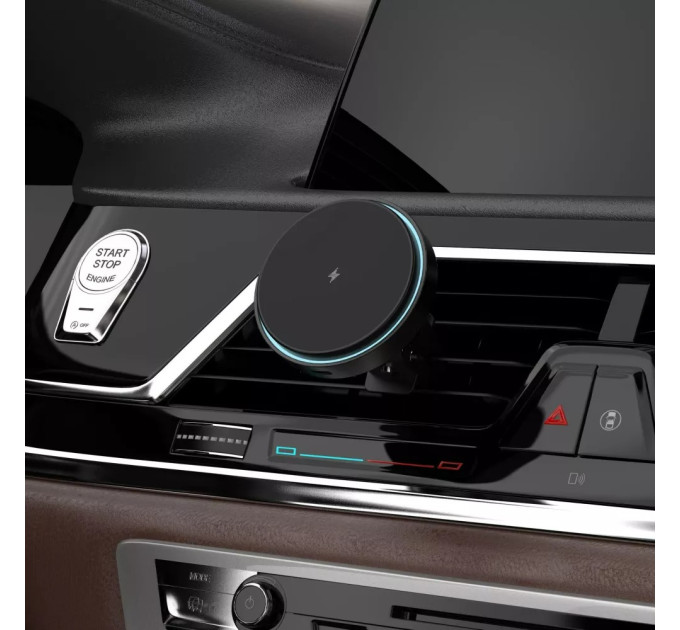 Бездротовий зарядний пристрій Proove Light Circle 15W Black (WHLC15010001)