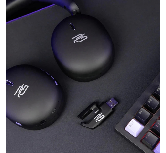 Bluetooth-гарнітура Proove Gaming Zephyr (APP) Black/Purple (WHZP00022001)