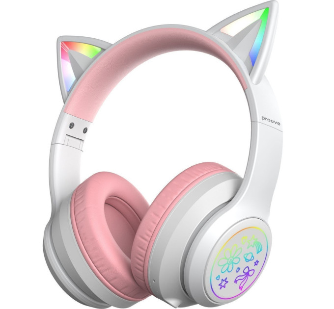 Bluetooth-гарнітура Proove Kids Neko (APP) White/Pink (HPNK0001AP25)
