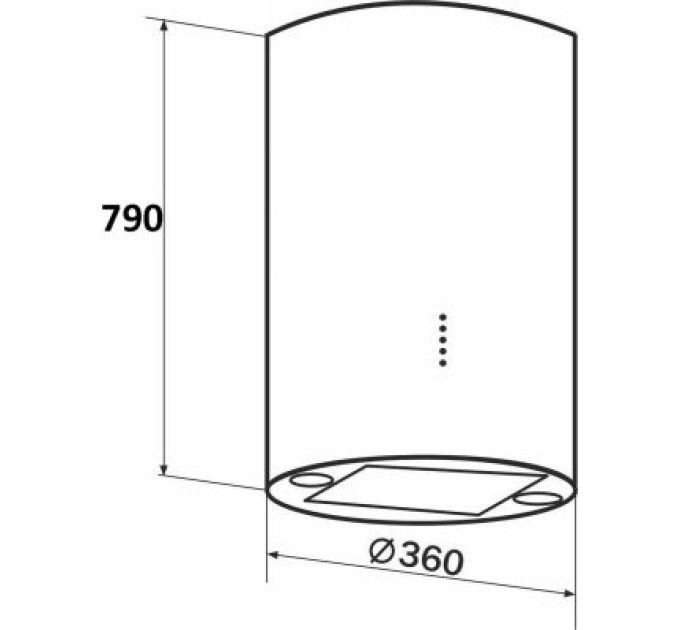 GRANADO Витяжка кухонна GRANADO Yunkos 1604-1200 inox (GCH7436477)