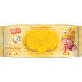 Smile baby Дитячі вологі серветки Smile baby з екстрактом ромашки, алое і вітамінним комплексом з клапаном 60 шт (4823071655049)