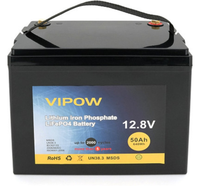 Vipow Батарея LiFePo4 Vipow LiFePO4,12.8V-50Ah (LiFePO4128-50/40)