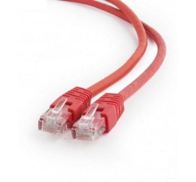 Cablexpert Патч корд Cablexpert PP6U-1M/R, UTP, категорія. 6, литий,  50u" штекер із фіксатором, 1 м, червоний