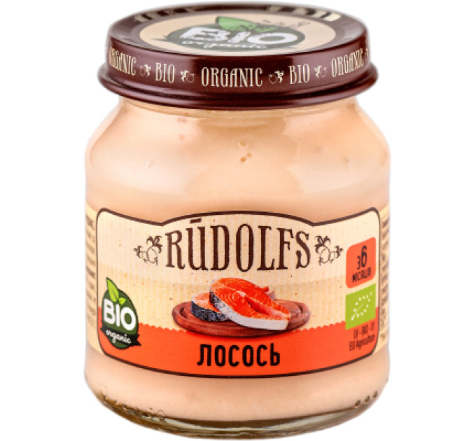 Rudolfs Дитяче пюре Rudolfs Лосось 115 г (4751017941584)