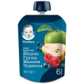 Gerber Дитяче пюре Gerber яблуко, груша, малина, чорниця, 90 г (7613036345484)
