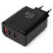 Vinga Зарядний пристрій Vinga 2xUSB-C + USB-A Display 65W (VCR65ACCDB)