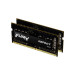 Kingston Fury (ex.HyperX) Модуль пам'яті для ноутбука SoDIMM DDR4 64GB (2x32GB) 3200 MHz Fury Impact Kingston Fury (ex.HyperX) (KF432S20IBK2/64)