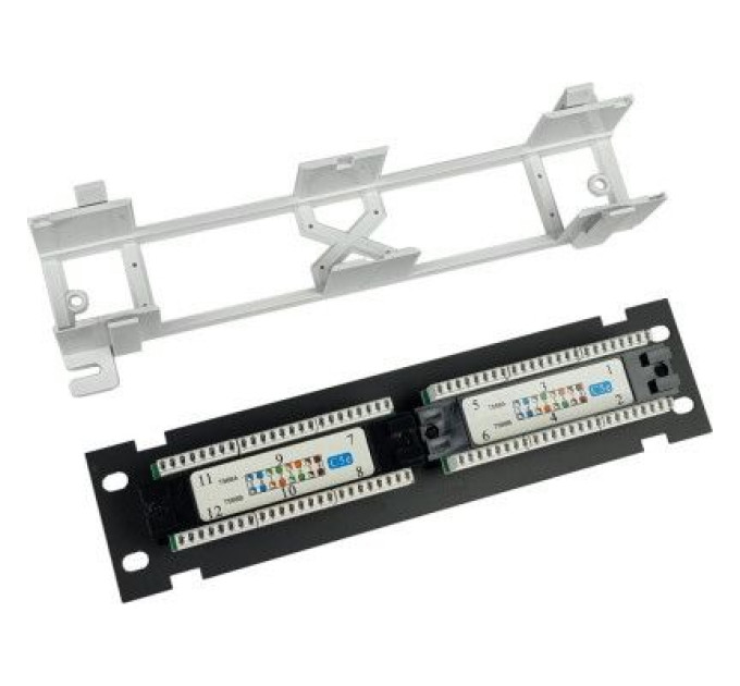 Eserver Патч-панель настінна 12 портів 5e UTP Eserver (WT-2180-Dual)
