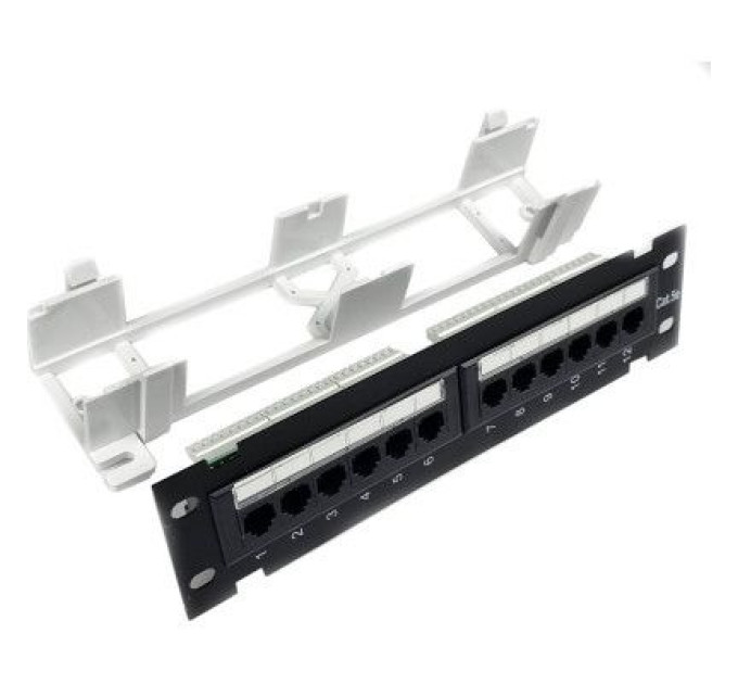 Eserver Патч-панель настінна 12 портів 5e UTP Eserver (WT-2180-Dual)