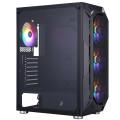 1stPlayer Корпус 1stPlayer X6-BK-4F1 Black без БЖ